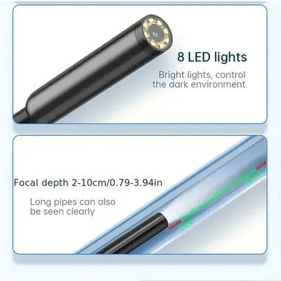 Telefon endoskopu 8mm 1080P, araba muayene kamerası