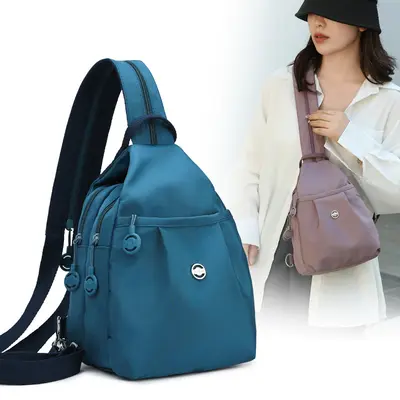 Minimalist Multi-Layer Nylon Large Capacity Backpack - 5