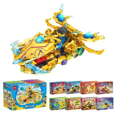 8-in-1 Small Box Mini Building Blocks Ninja Series Assembly Toy Set Children's Educational Toys Training Class Gifts