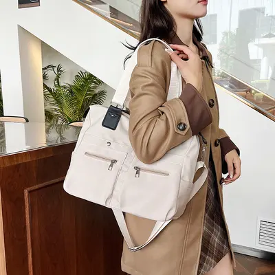 Leichte Damen-Handtasche aus Nylon mit großem Fassungsvermögen, Oxford-Stoff - 5
