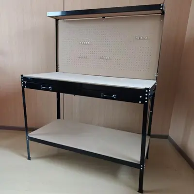 Industrial Multifunctional Workbench with Thick Steel Frame