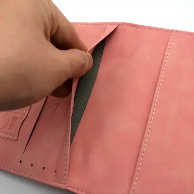 PU deri pasaport çantası seyahat anti-hırsızlık RFID çoklu kart yuvası çok fonksiyonlu bilet tutucu belge kapağı şık belge çantası - 4