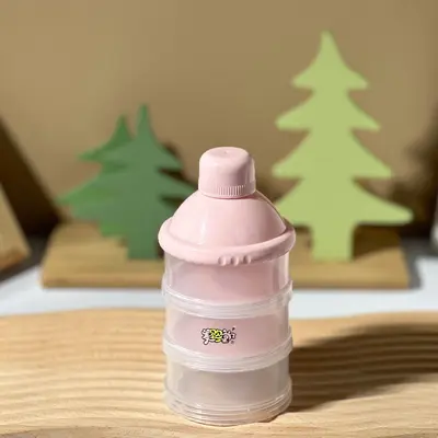 Tragbare Babymilchpulver-Box mit 3 Fächern, luftdicht - 7