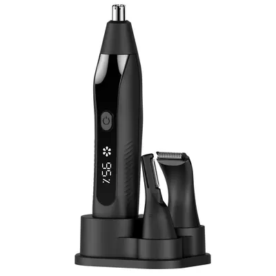 2-in-1 Men's Shaver with Eyebrow and Nose Hair Trimmer, Rechargeable - 8