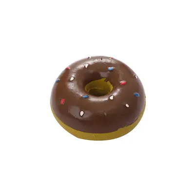 Latex Donut Dog Toy, Chew-Resistant and Squeaky - 5