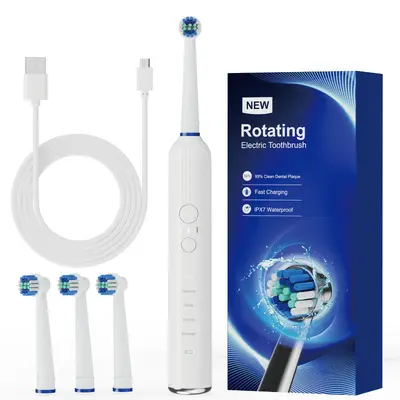 Rotating Electric Toothbrush, Wireless Ultrasonic, Long Battery Life - 7