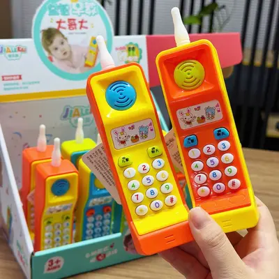Children's Retro Simulation Mobile Phone Toy with Lights and Sounds, Educational