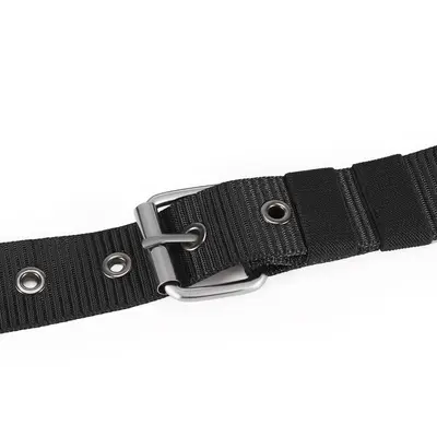 Erkek kanvas pin tokalı kemer çok delikli kuşgözü kemer öğrenci gençlik rahat askeri eğitim kot kemer kişiselleştirilmiş moda