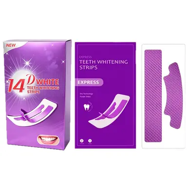 Diş Beyazlatma Bantları 14D, Mor, Kuru Bant, Kalıntısız, Peroksitsiz - 6