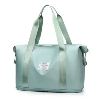 Fitness bag, travel bag, foldable handbag, printed LOGO, carry-on luggage bag, outdoor luggage storage bag, sports bag - 11