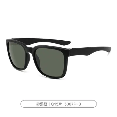 Men's Classic Square Frame Polarized Sunglasses with Sun Protection - 9