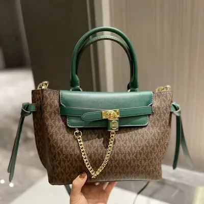 M Leather Shoulder Bag Multicolor Print Women's Crossbody Bag - 10