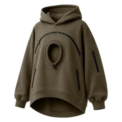 Women's Hooded Zip-Up Fleece-Lined Sweatshirt with Pocket - 11