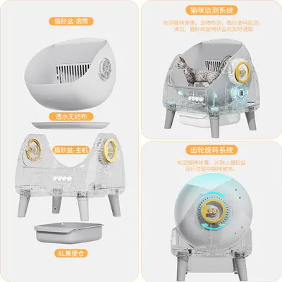 Fully Automatic Smart Self-Cleaning Electric Cat Litter Box
