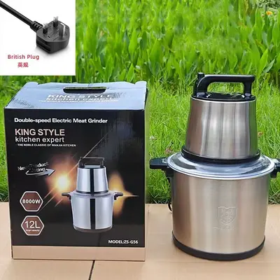 Fufumachine 12L çok amaçlı mikser, paslanmaz çelik, kıyma ve sebze doldurma - 3