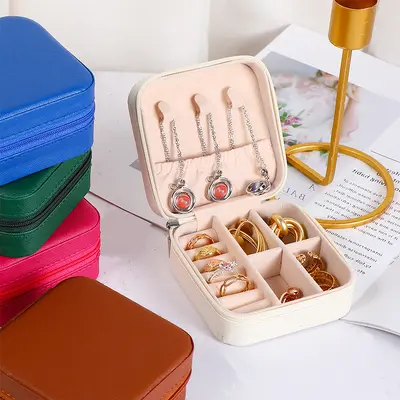 [TEMU Grenzüberschreitender heißer Stil] Schmuckschatulle Aufbewahrungsbox tragbar Ohrringe Ohrstecker Schmuckschatulle Halskettenschatulle Ringschatulle