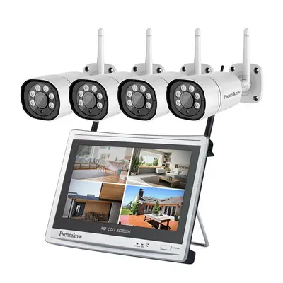CCTV wireless surveillance system, 4/8 channel, monitor recorder, waterproof camera - 5