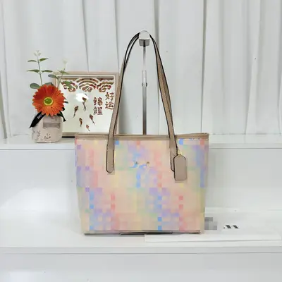 Floral Print Bucket Bag, Large Capacity, Single Shoulder Bag - 2