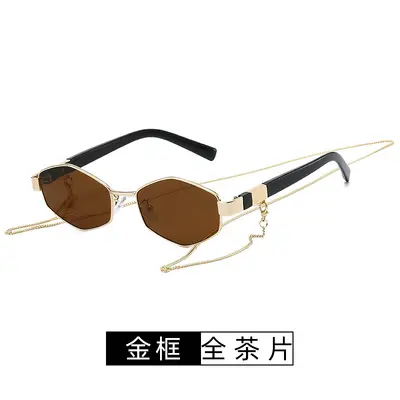 Women's Polygon Metal Sunglasses Ins Style Fashion Accessory - 10