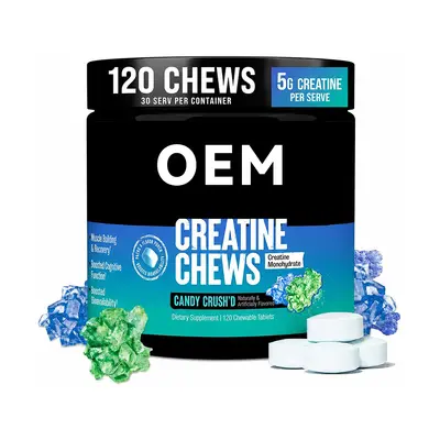 Creatine Chewable Tablets, Sports Supplement, Private Label - 8