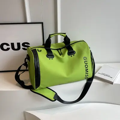Travel bag with shoe compartment and dry-wet separation