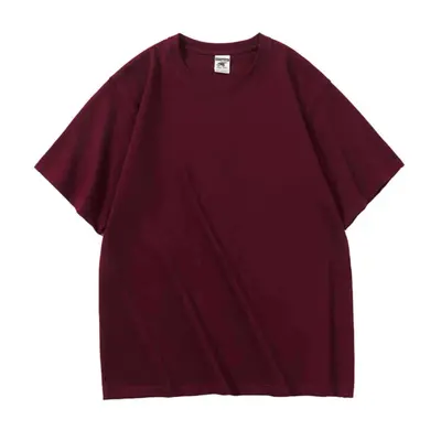 AG280g Maqin Schwerlast-Schulterfreies T-Shirt mit Druck Morandi Ami Khaki Japanischer Retro-Stil Kurzarm bedruckt Stickerei - 11