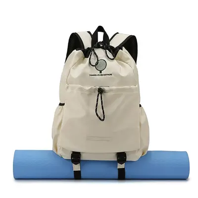 Badminton Sports Bag with Large Capacity and Drawstring Outdoor Backpack - 6