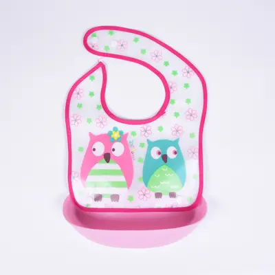 Cartoon EVA bib, removable pocket, waterproof - 10