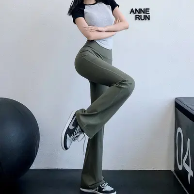 LULU High-Waist Flared Yoga Pants, Butt-Lifting, High Elasticity - 8