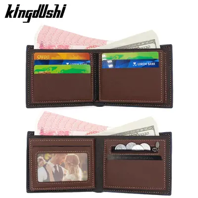 Men's Short Wallet, Retro Style, Multi-Card Slots, Zipper Coin Pocket - 3