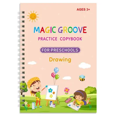 Children's English Grooved Handwriting Practice Copybook, Magic Practice Book - 11