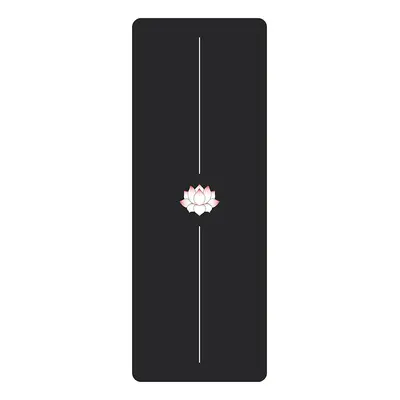 Lotus Pattern Printed Yoga Mat PU Natural Rubber Non-Slip Non-Fading - 13