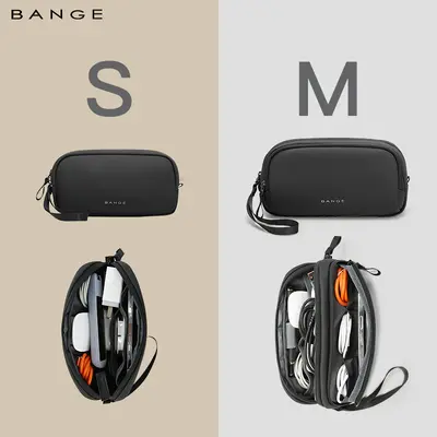 BANGE Travel Organizer Bag with Multiple Compartments for Cables - 5