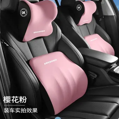 Car Headrest and Lumbar Support Pillow, Memory Foam - 11