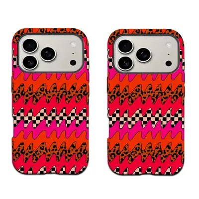 iPhone 17 Pro case, leopard print, punk style, 2-in-1, magnetic