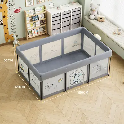 Foldable Baby Play Yard with Crawling Mat, No Installation, for Small Apartments - 8