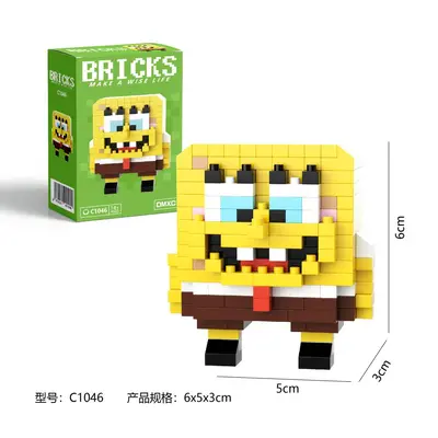 Cartoon Figure Building Block Blind Box, Educational Assembly Toy - 5