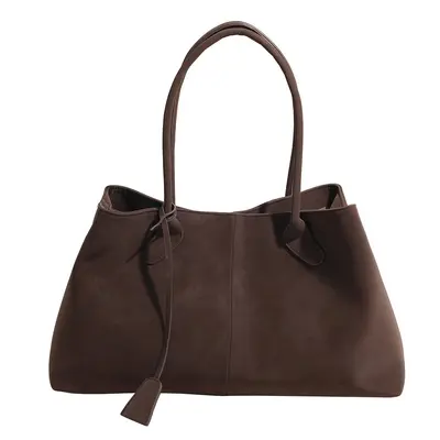 Large Capacity Women's Single Shoulder Tote Bag, PU Leather Commuter Handbag - 8