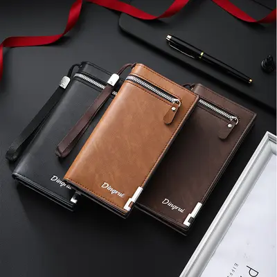 Men's Business Clutch, Multifunctional Zipper, Large Capacity - 5