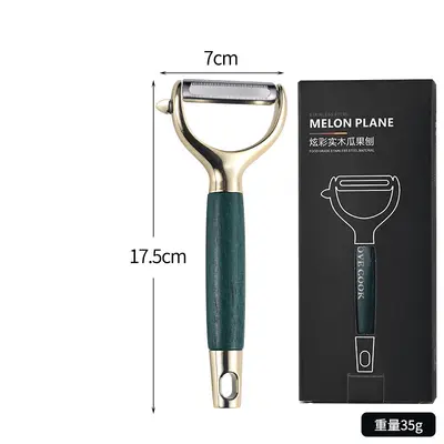 Stainless steel multi-function peeler wooden handle - 10