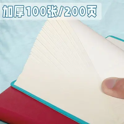 A7 dickes Notizbuch in Lederoptik, Taschenformat - 4