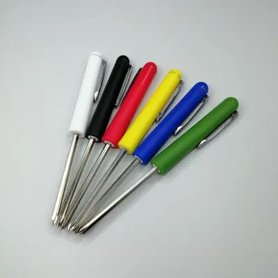 Çapraz şekilli çift amaçlı çift kafalı kalem tornavida hediye eşleştirme onarım aracı