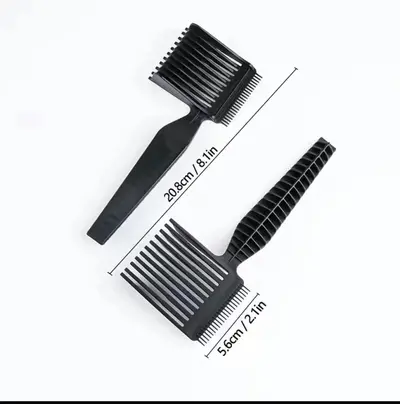 Men's Barber Fade Comb, Caliper Comb, Long Handle Clipper Comb - 11