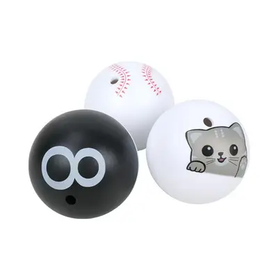 Cat Toy Ball with Catnip, Interactive Squeaky Toy, Boredom Relief - 6
