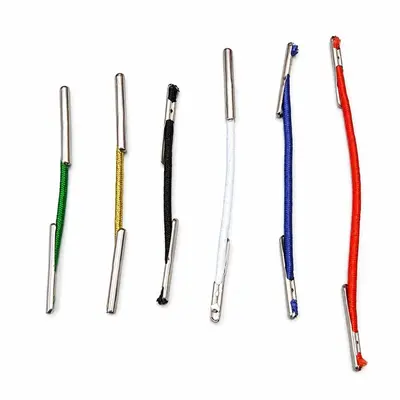 1.5mm Elastic Hang Tag String with Metal Barb Clasps at Both Ends - 6
