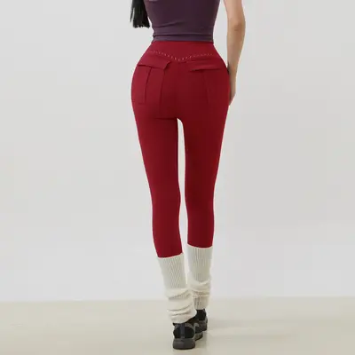 Women's High-Waisted Yoga Pants with Pockets, High Stretch, Quick-Dry, Butt Lift - 13