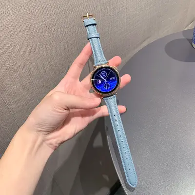 Genuine Leather Lychee Pattern Strap for Huawei GT5 and GT4 Watch - 7