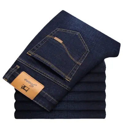 Herren Sommer-Jeans dünn, locker gerade geschnitten, lässig - 5