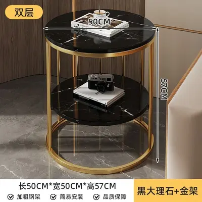 Modern Minimalist Bedside Table Light Luxury Storage Cabinet - 13