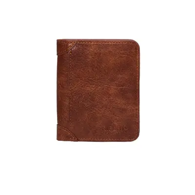 Men's Retro PU Short Wallet with Card Slots and Coin Pocket - 6